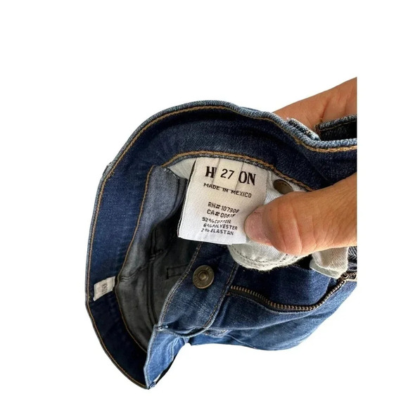 Ariat‎ Real Denim Women's Blue Straight Leg Belt Looped Distressed Jean Size 28s - Picture 10 of 10